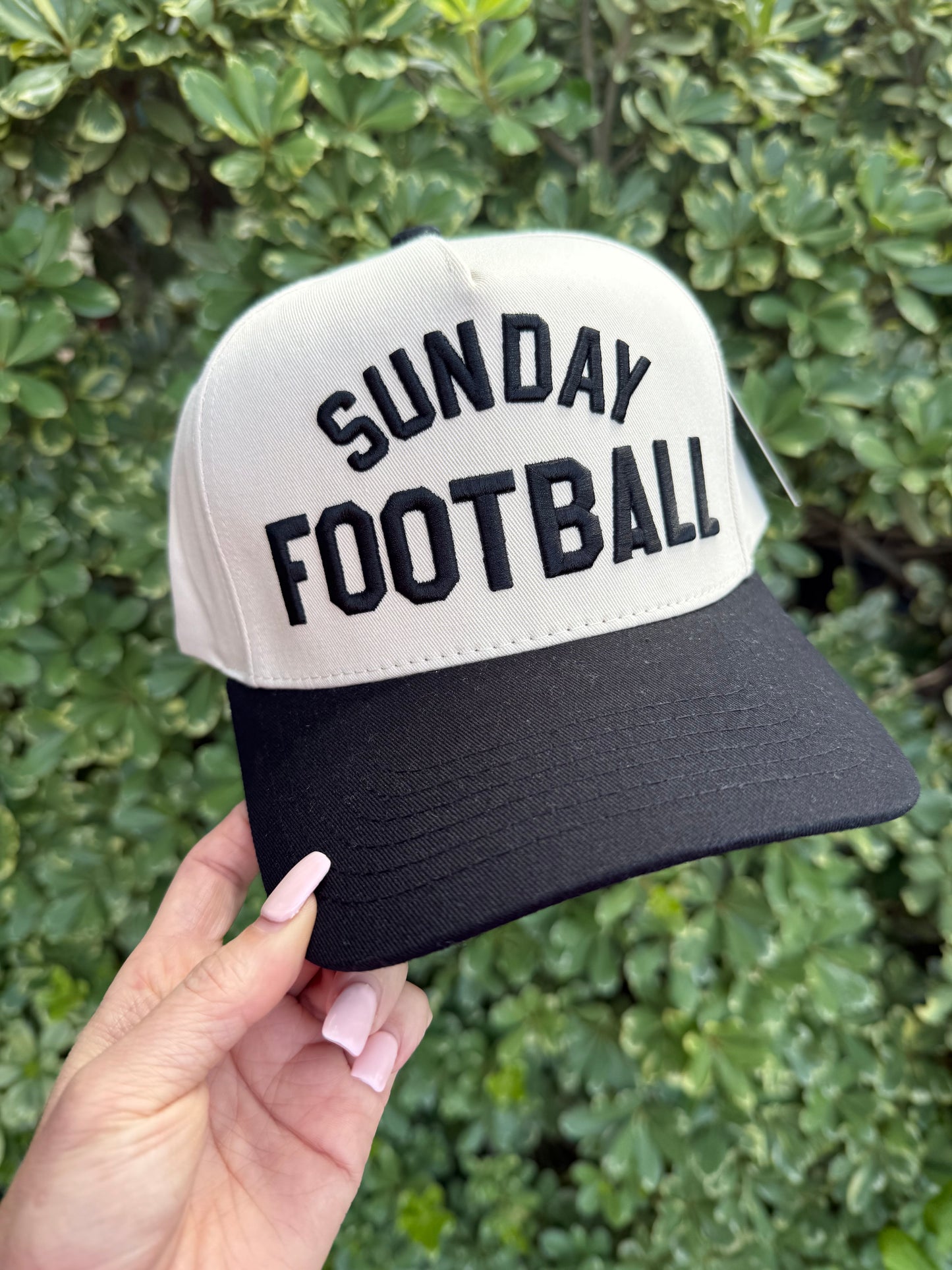 Sunday Football Hat - Black Font