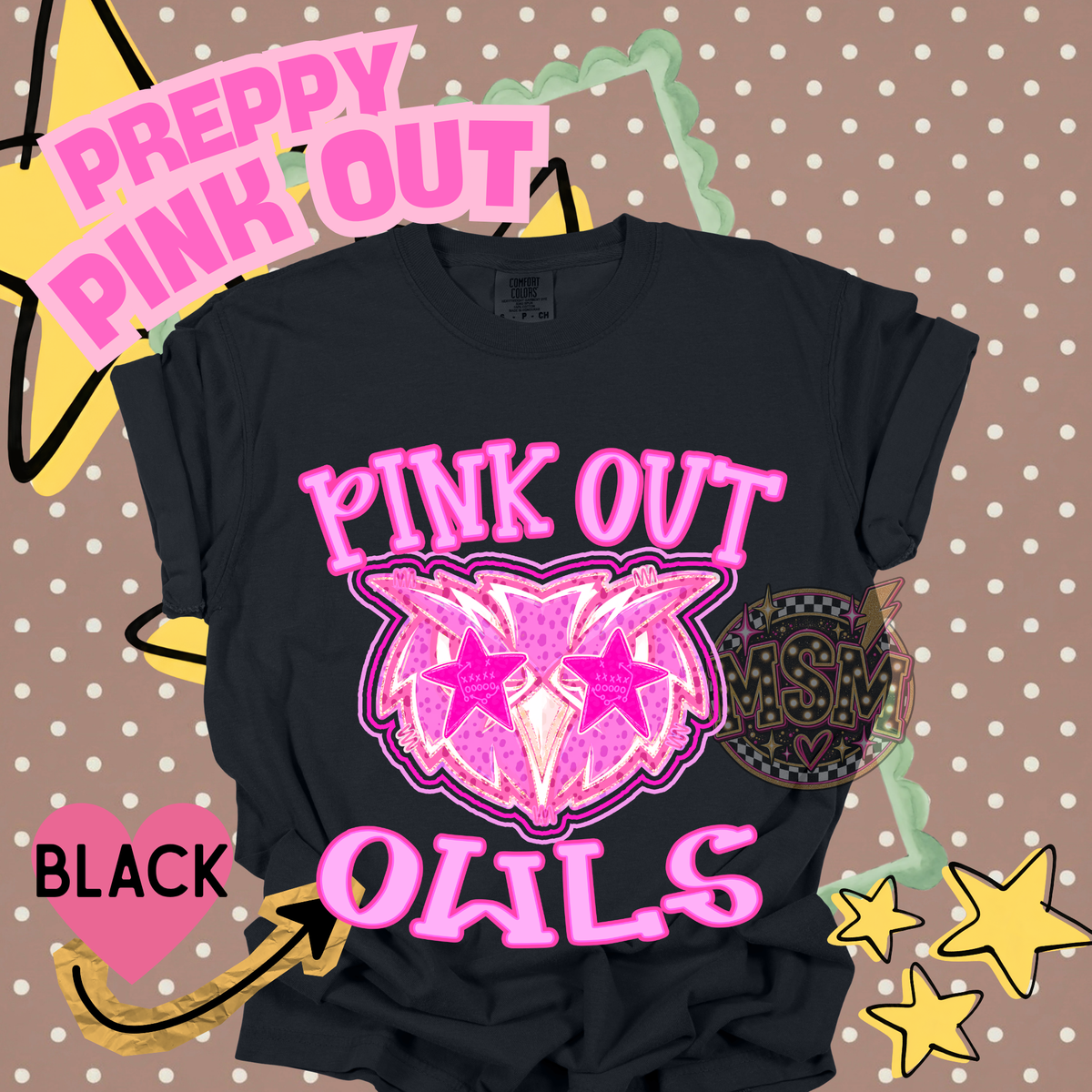 Pink Out Prep Mascots - Owls