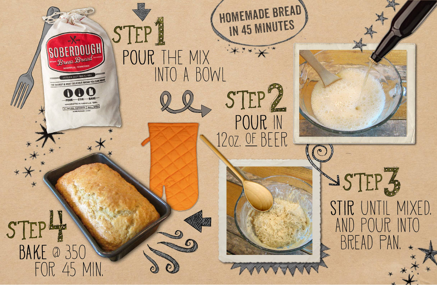Soberdough Mix - Apple Fritter