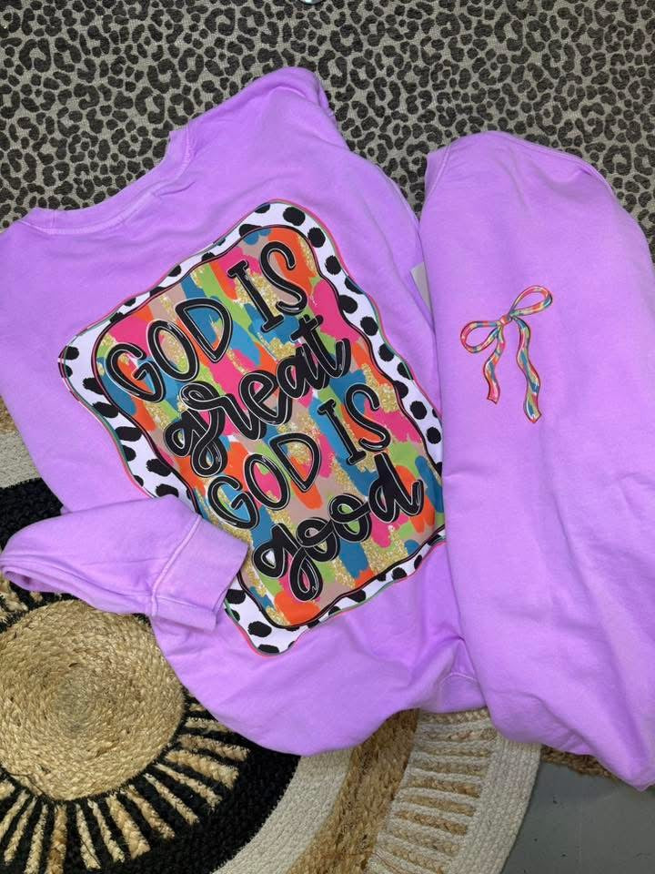 God Is Great Sweatshirt - Comfort Colors