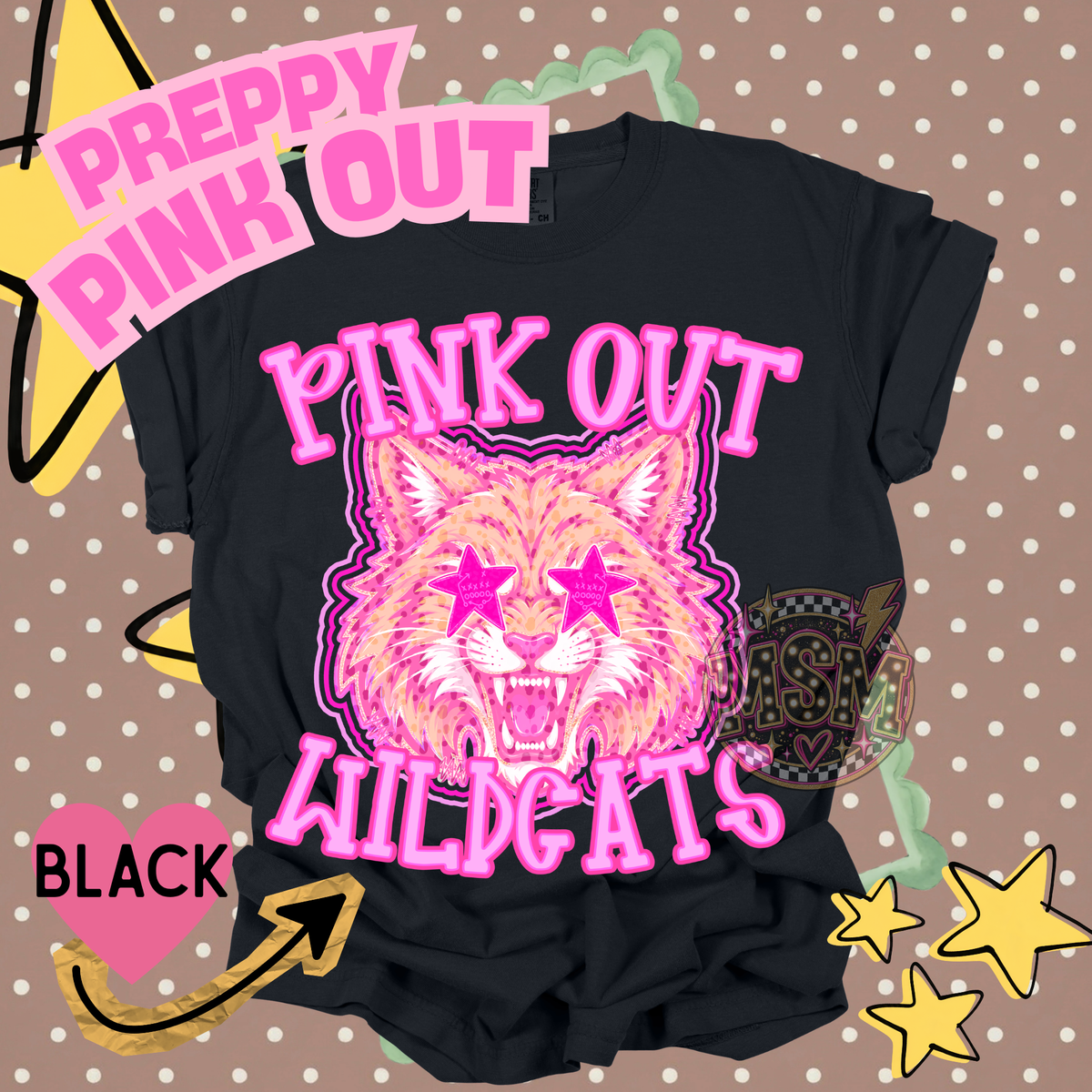 Pink Out Prep Mascots - Wildcats