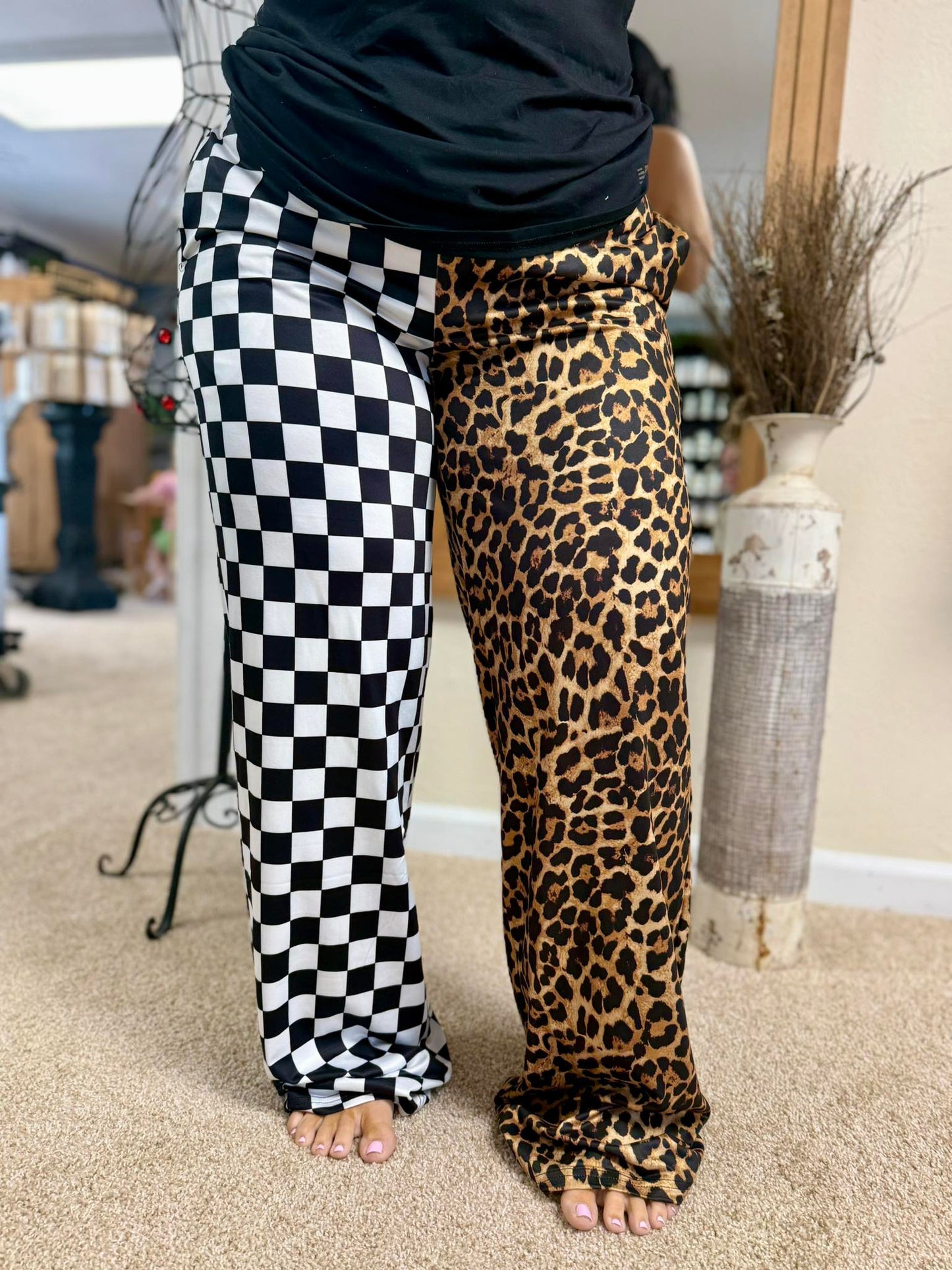 Double Trouble Split Leopard Pants
