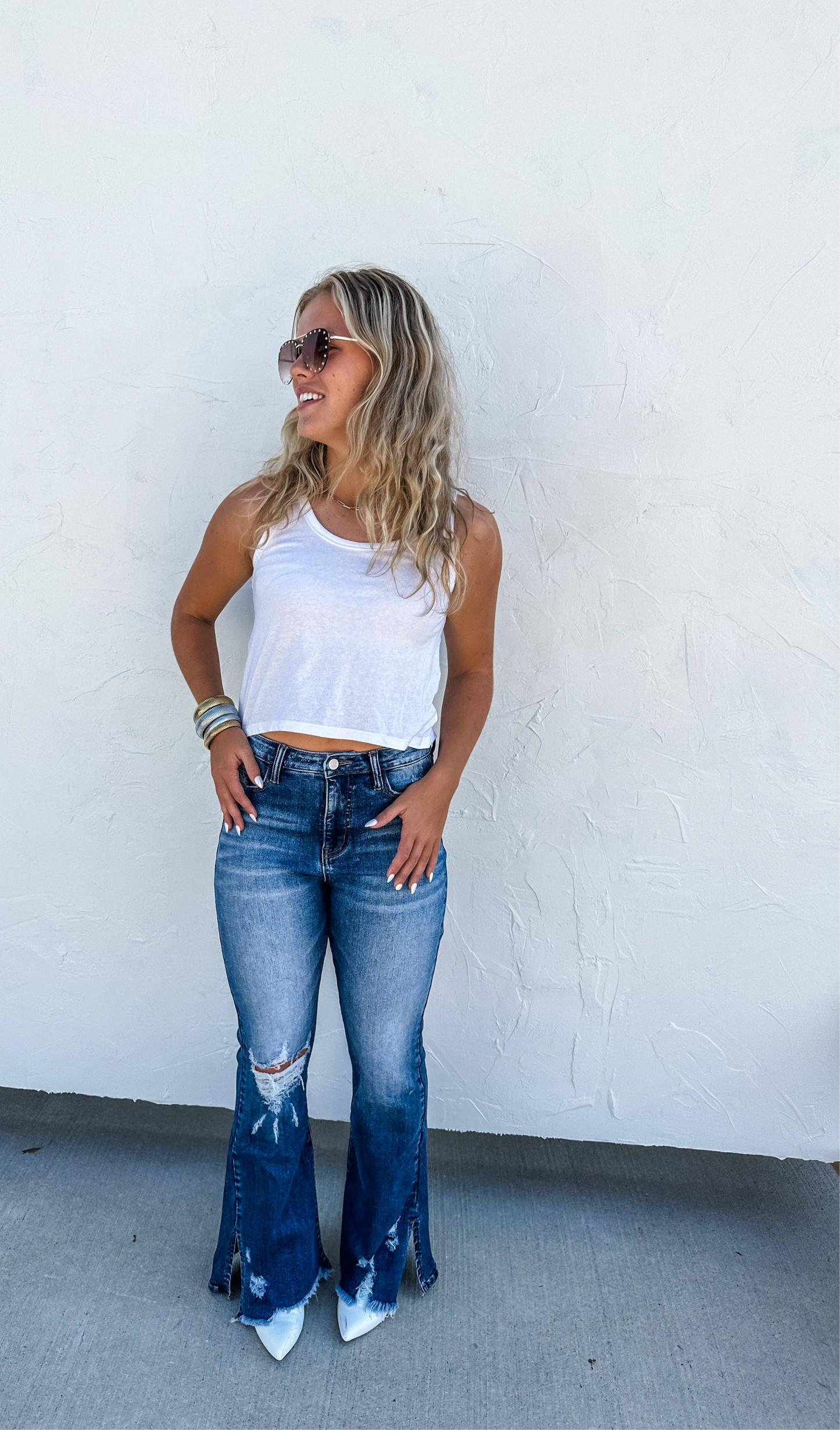 Diesel Split Hem Jeans