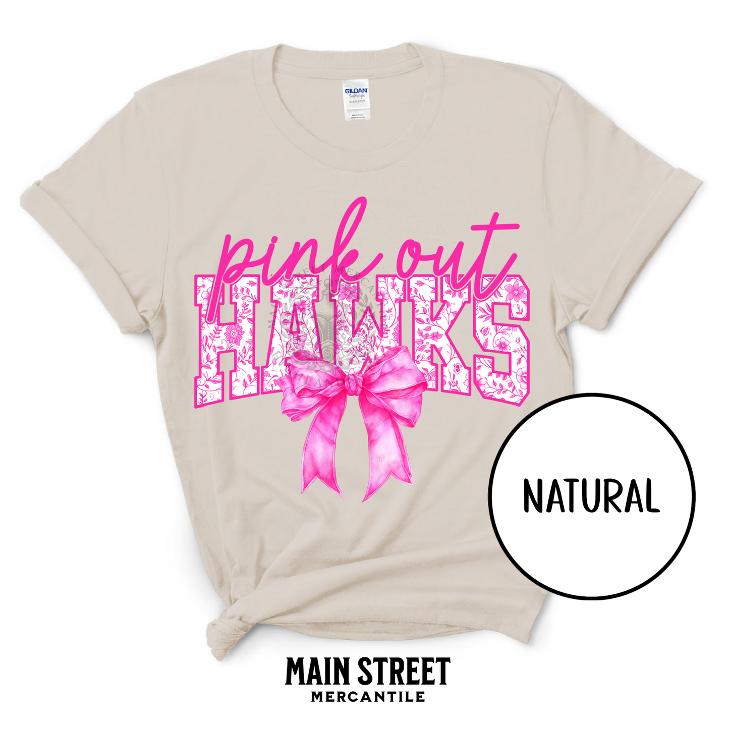Pink Out Floral Hawks
