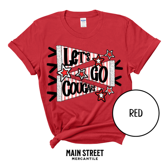 Let's Go Doodle Flag - Cougars