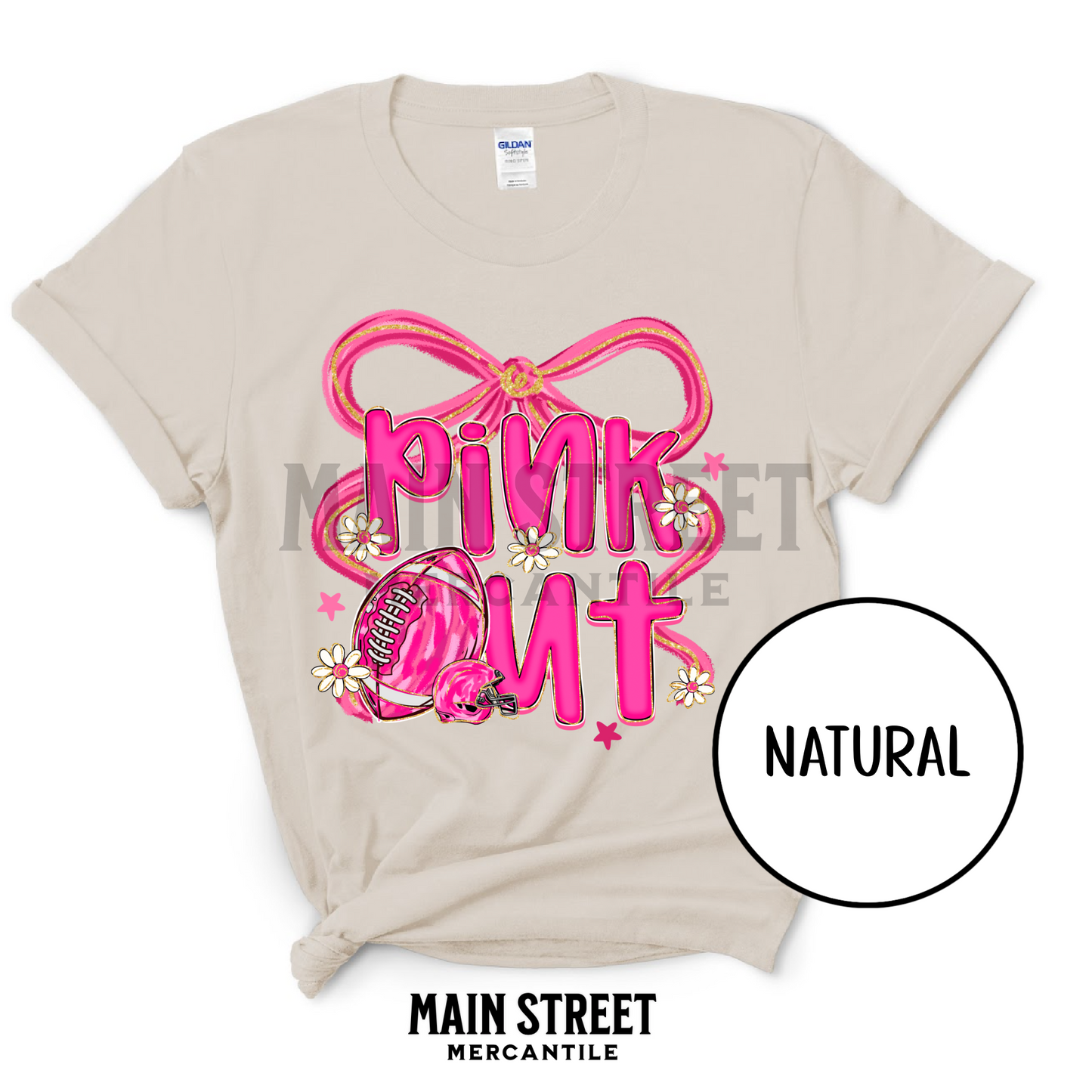 Pink Out Coquette Football