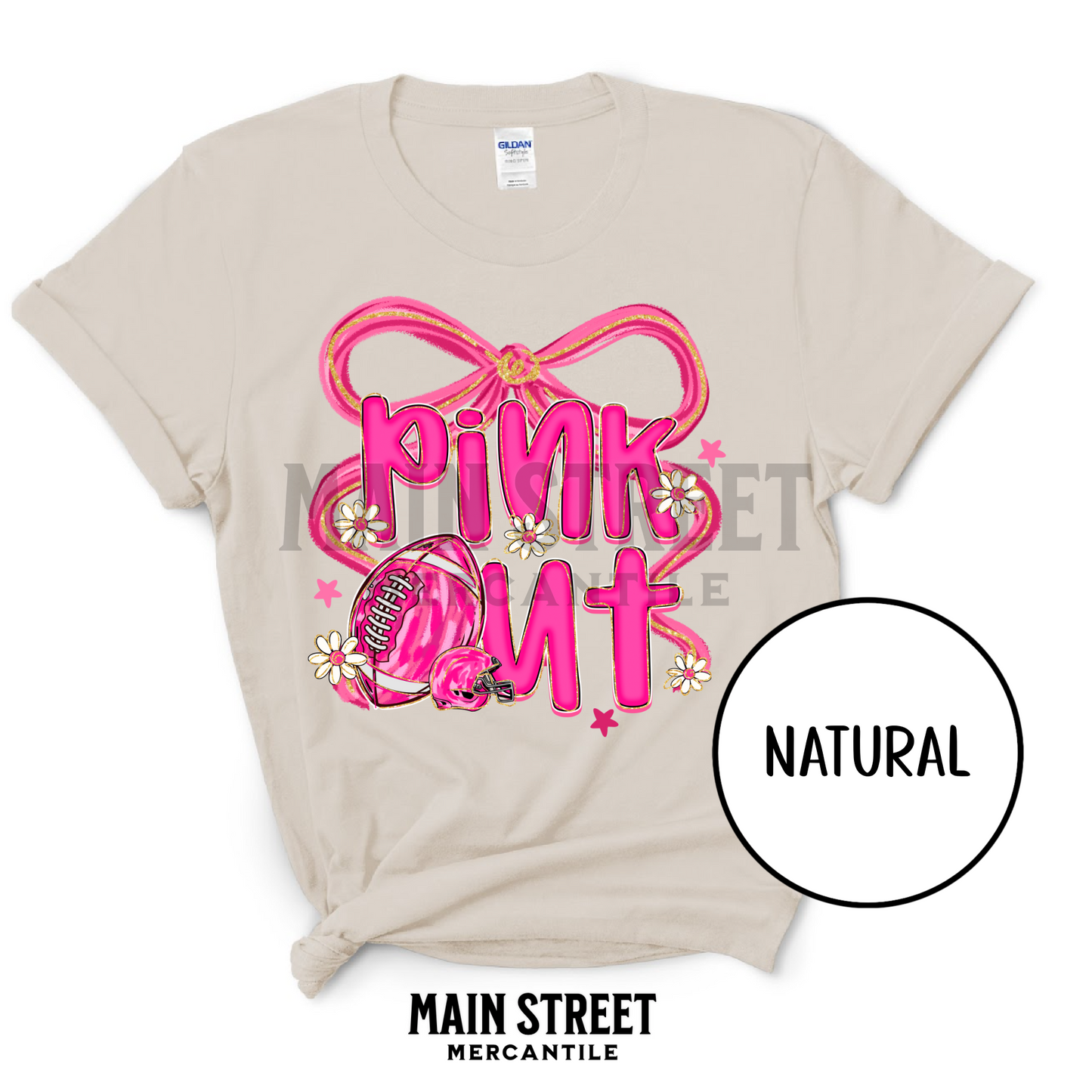 Pink Out Coquette Football