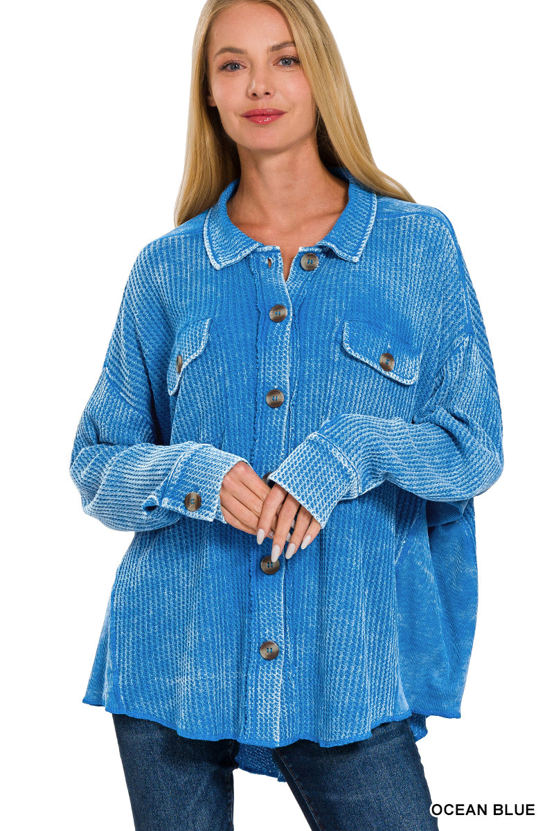 Acid Washed Shacket