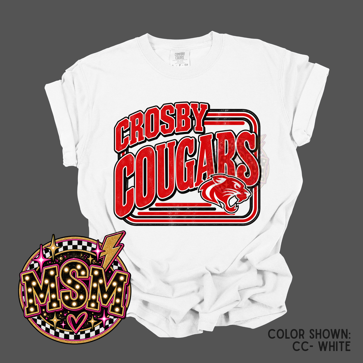 Varsity Square Mascot - Cougars