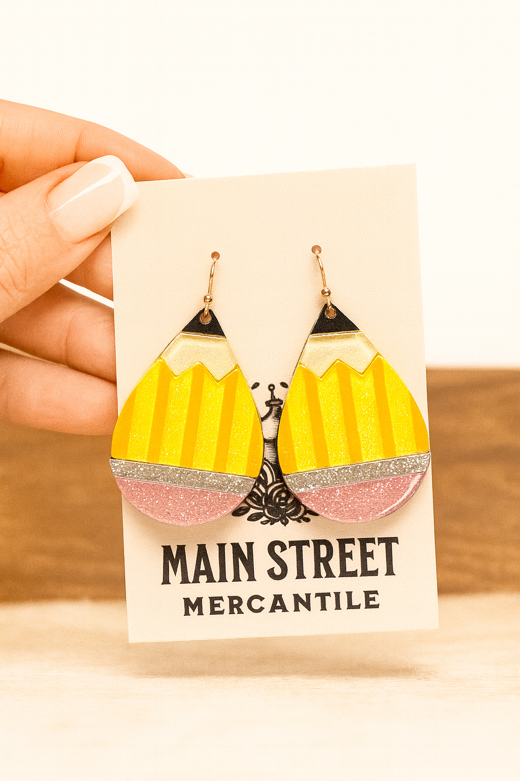 Pencil Drop Earring
