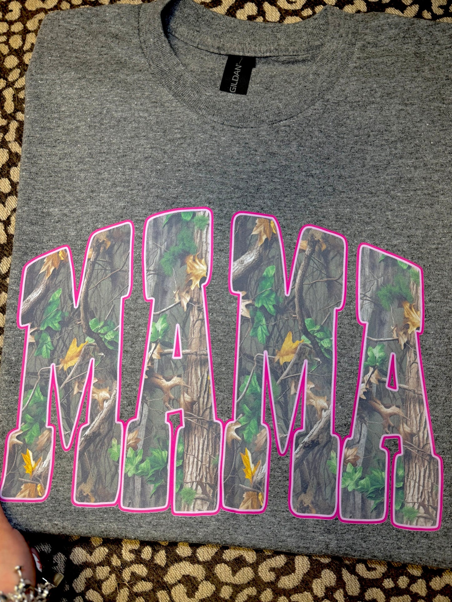 Pink Trim Camo Mama
