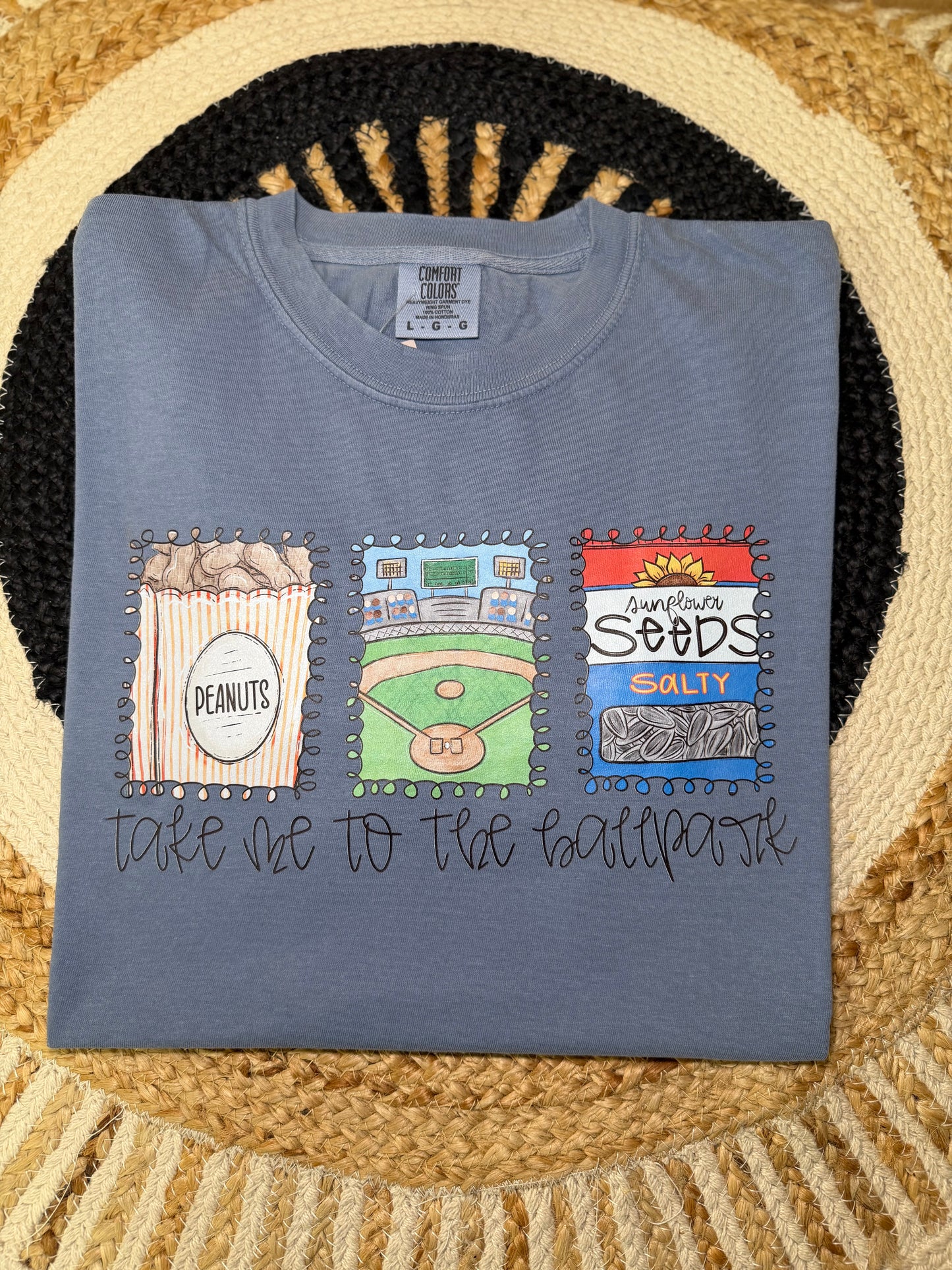 Take Me to the Ballpark Tee - Comfort Colors