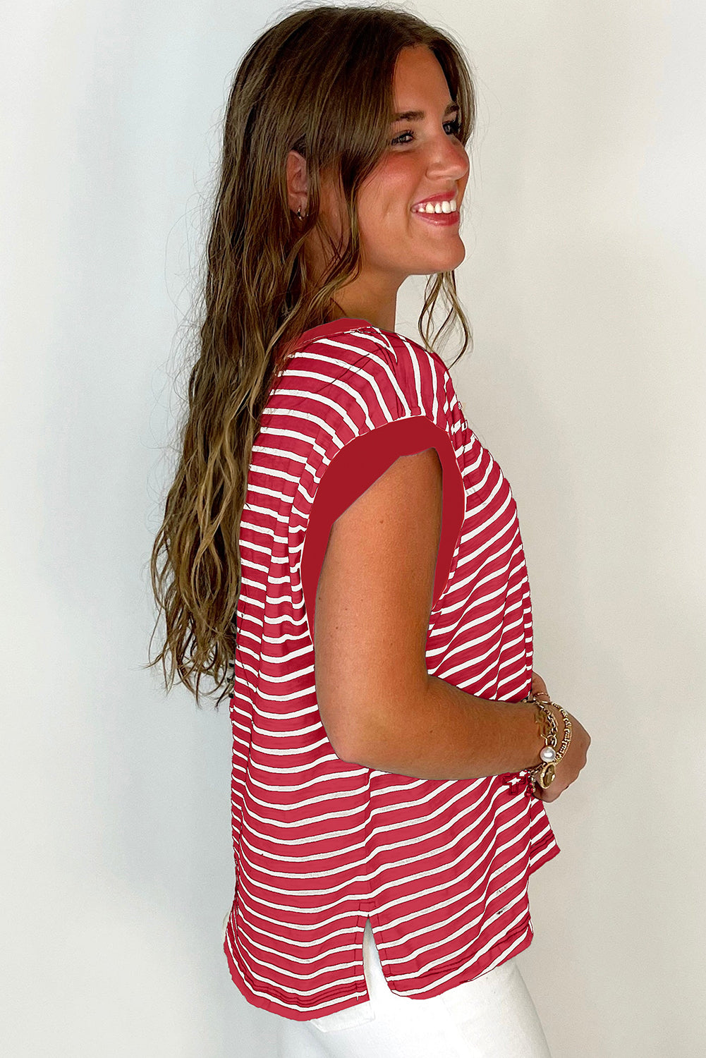 Red Patch Top