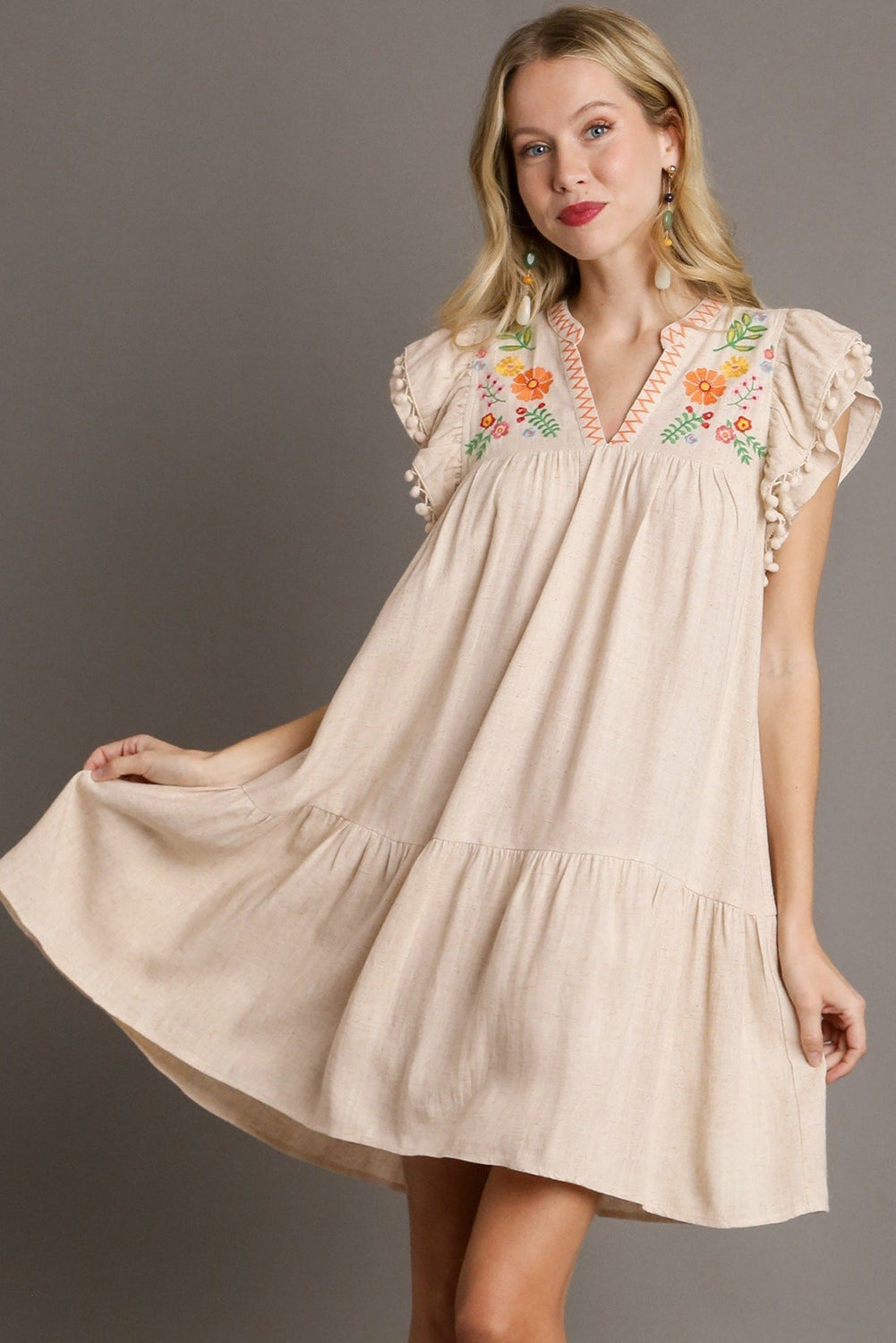 Jet Stream Embroidered Dress