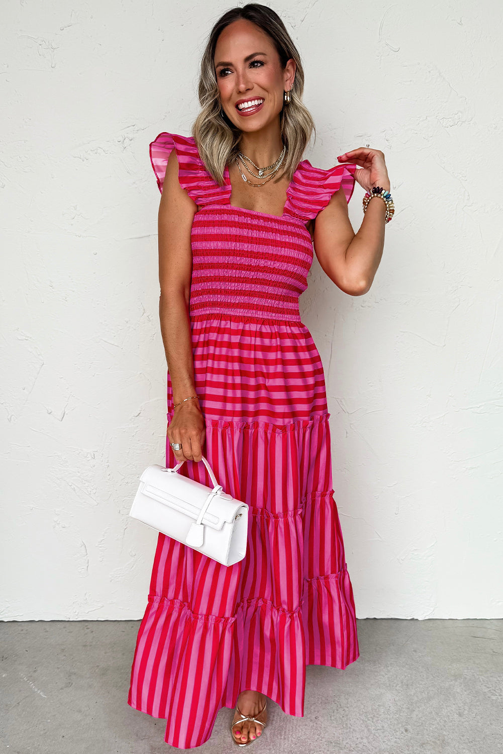 Bodice Tiered Maxi Dress