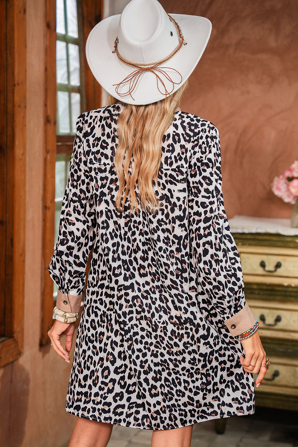 Leopard Flow Dress