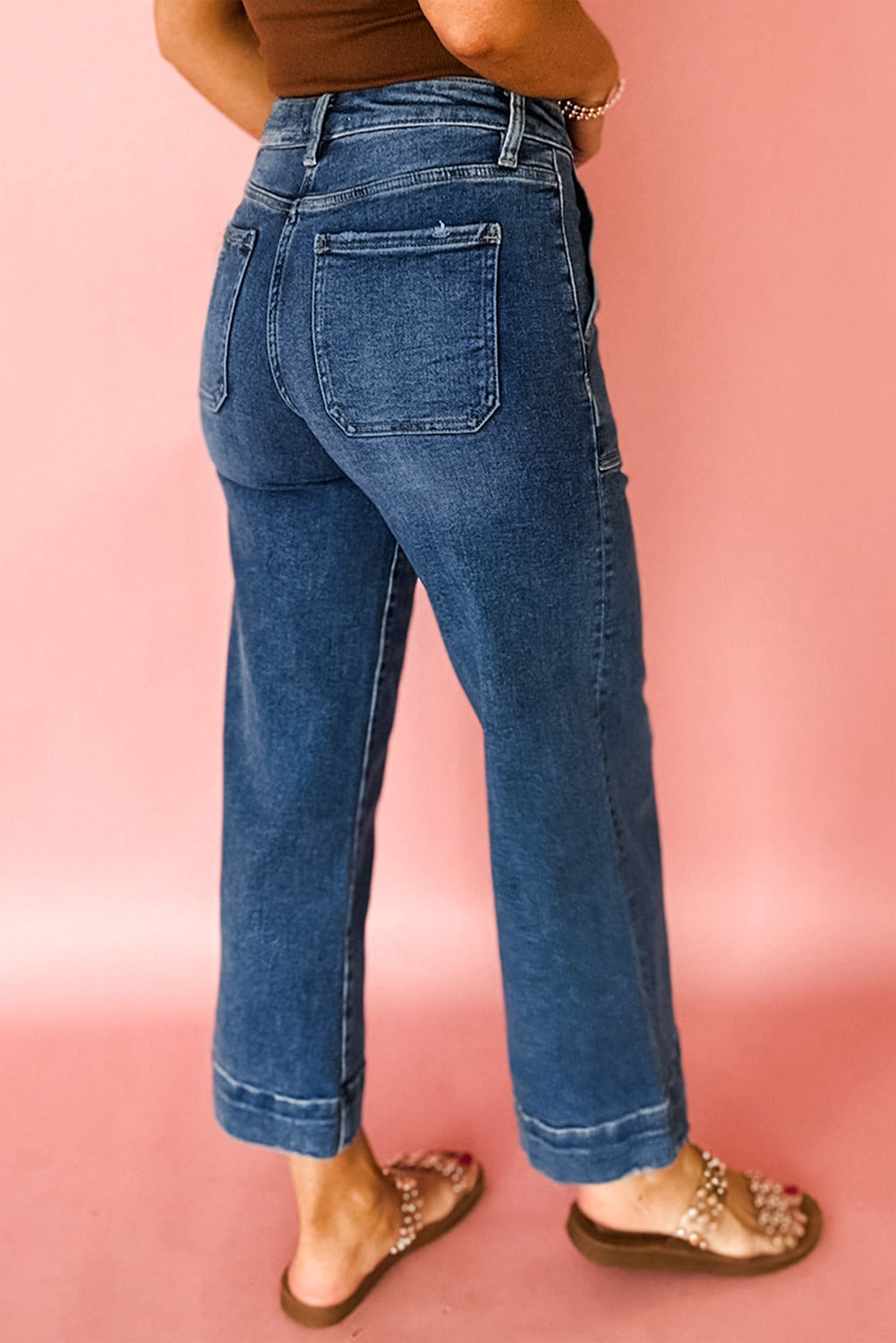 Ashleigh Cropped Wide Leg Jeans