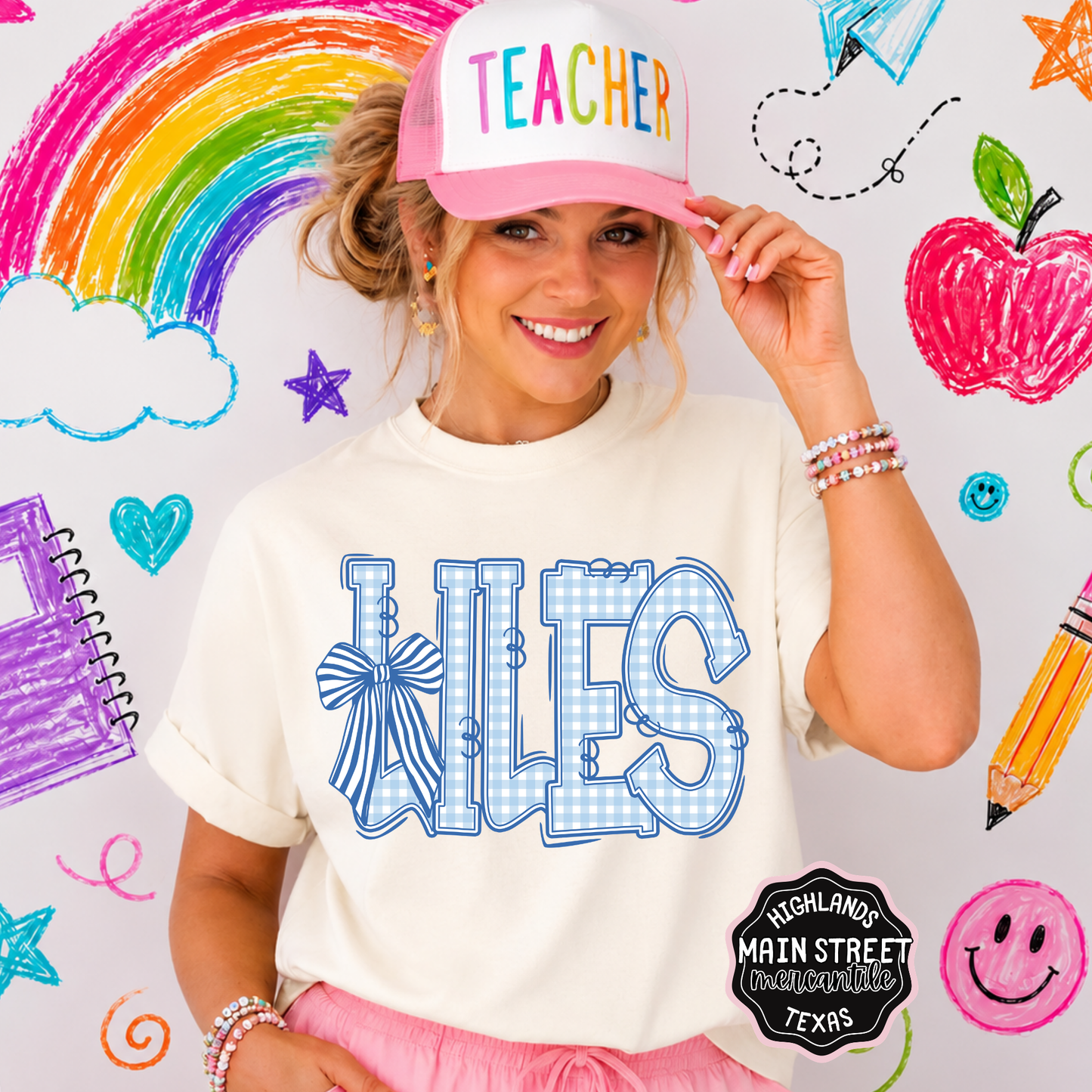Liles Striped Bow