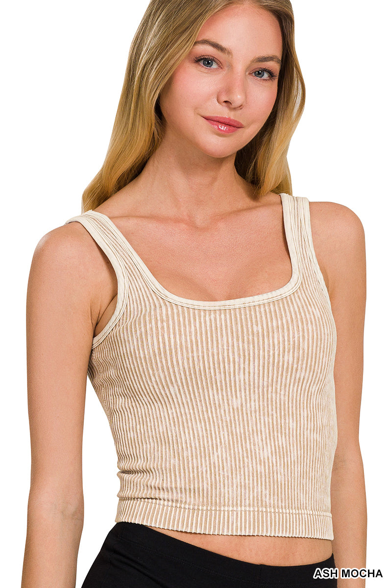 StoneFlex Seamless Ribbed Bra Tank