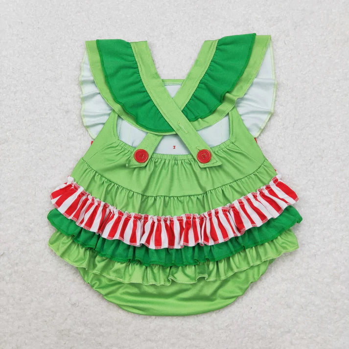 Grinch Ruffle Romper