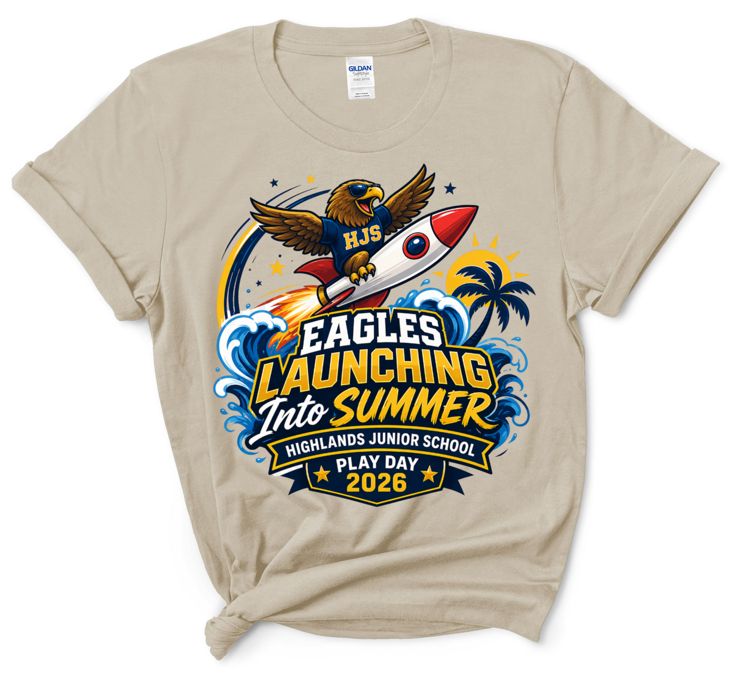 HJS Play Day 2026 Tee - Sand