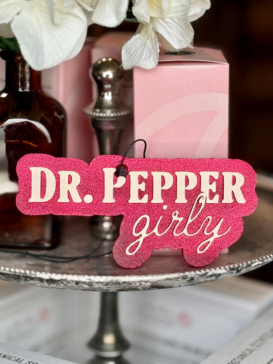 Dr. Pepper Girly Freshie - Scent: Cocoa Butter Cashmere