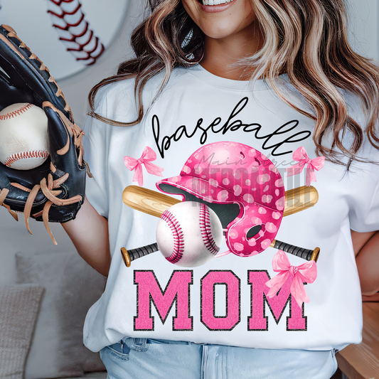 Baseball Mom Pink