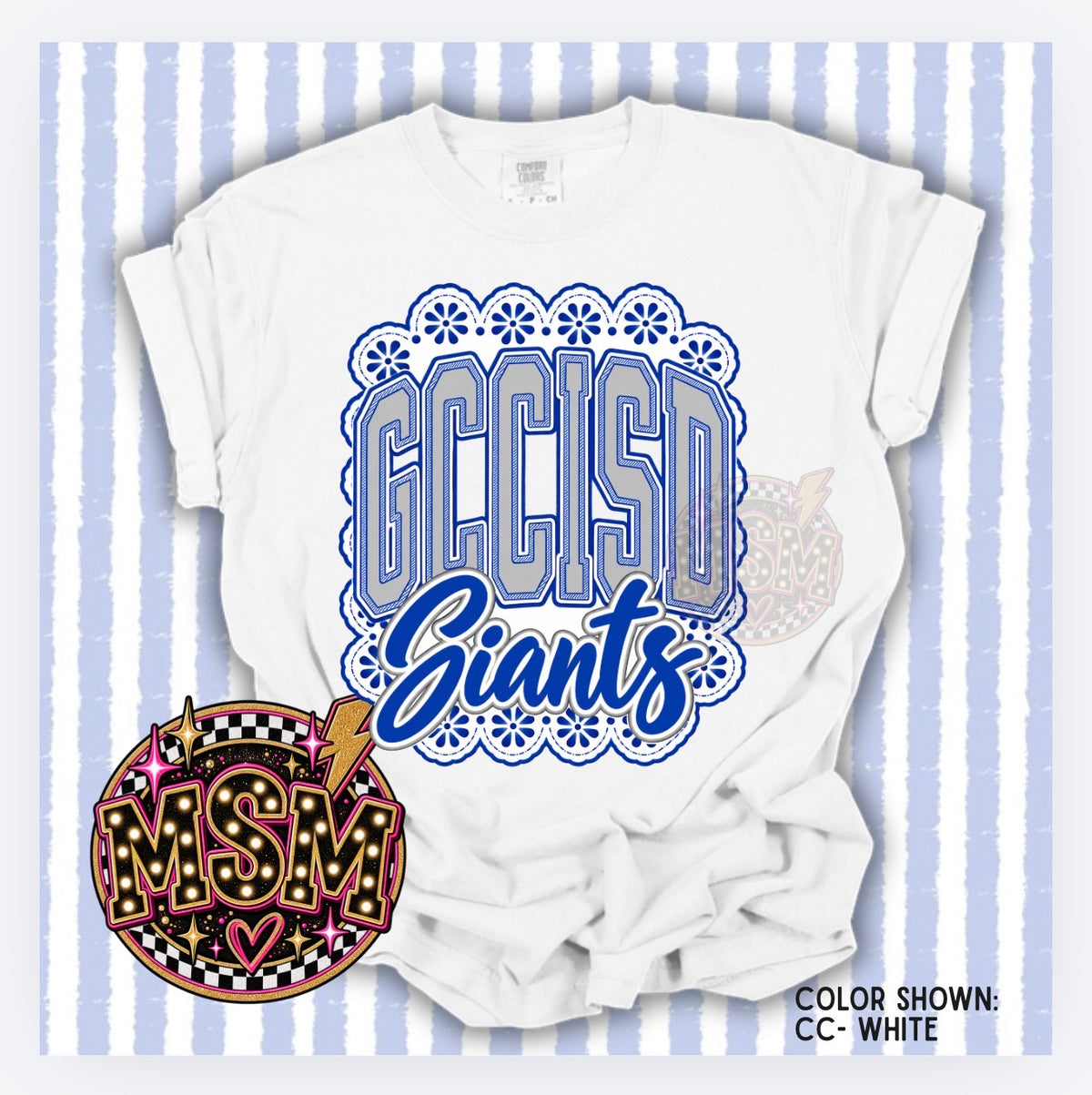 Lace Mascot - GCCISD Giants Royal