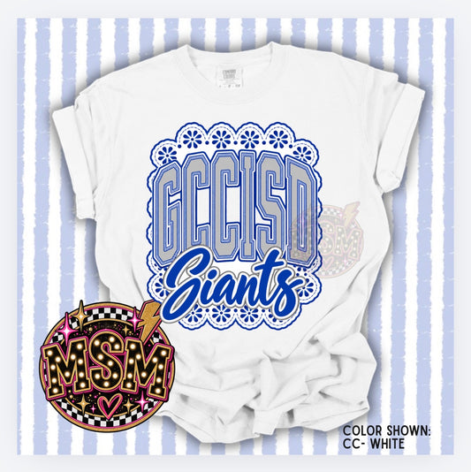 Lace Mascot - GCCISD Giants Royal