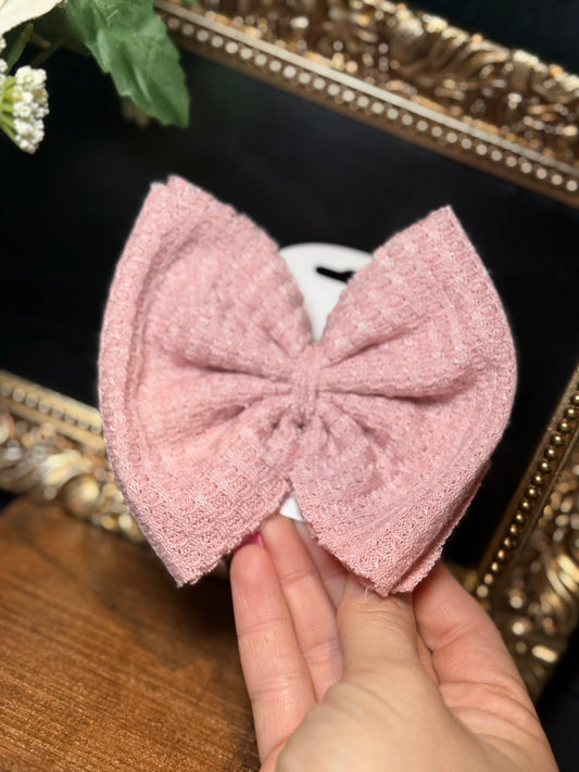 Dusty Pink - Clip Bow