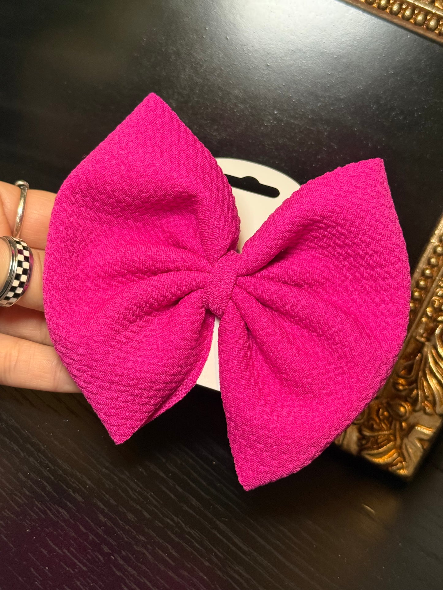 Magenta - Clip Bow
