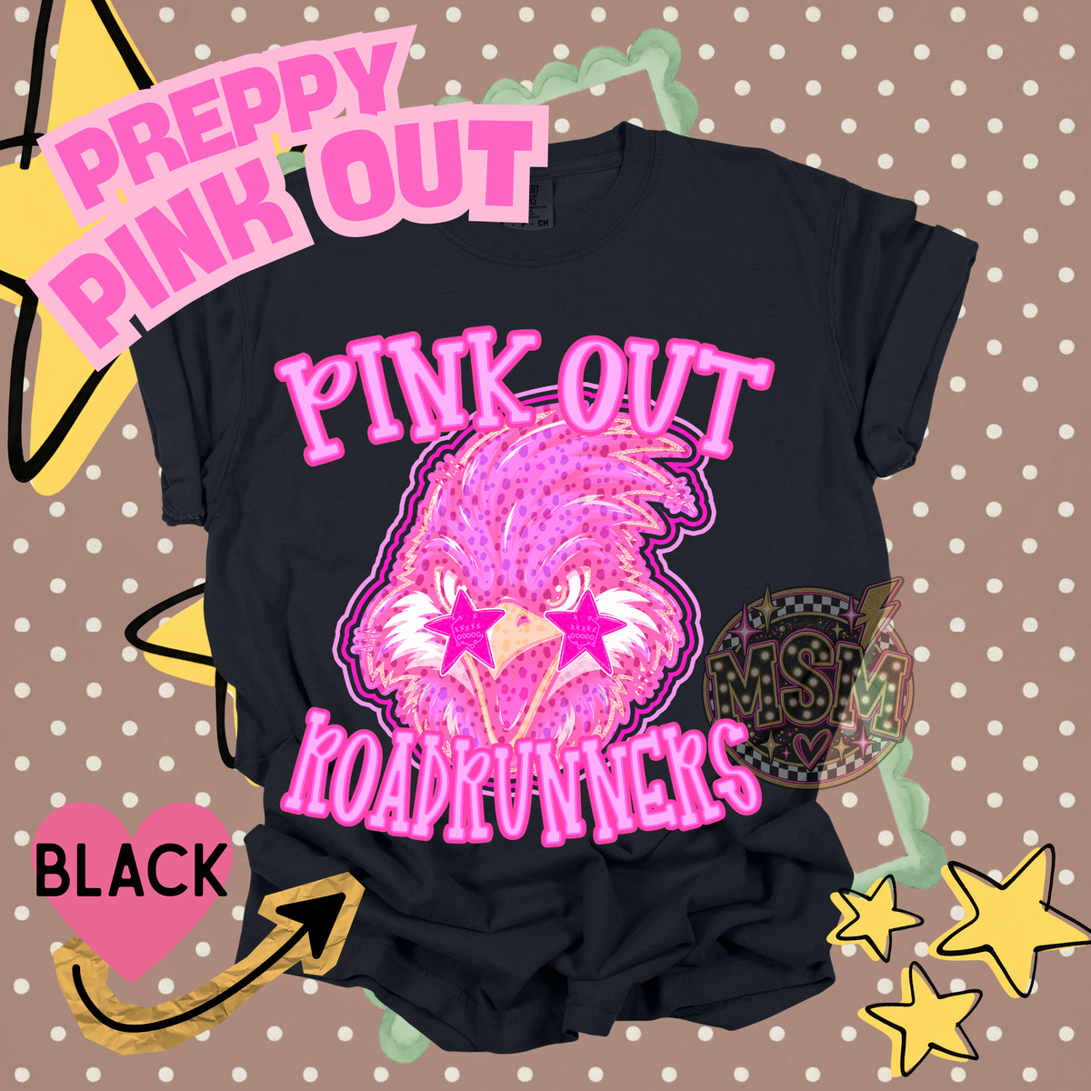 Pink Out Prep Mascots - Roadrunners