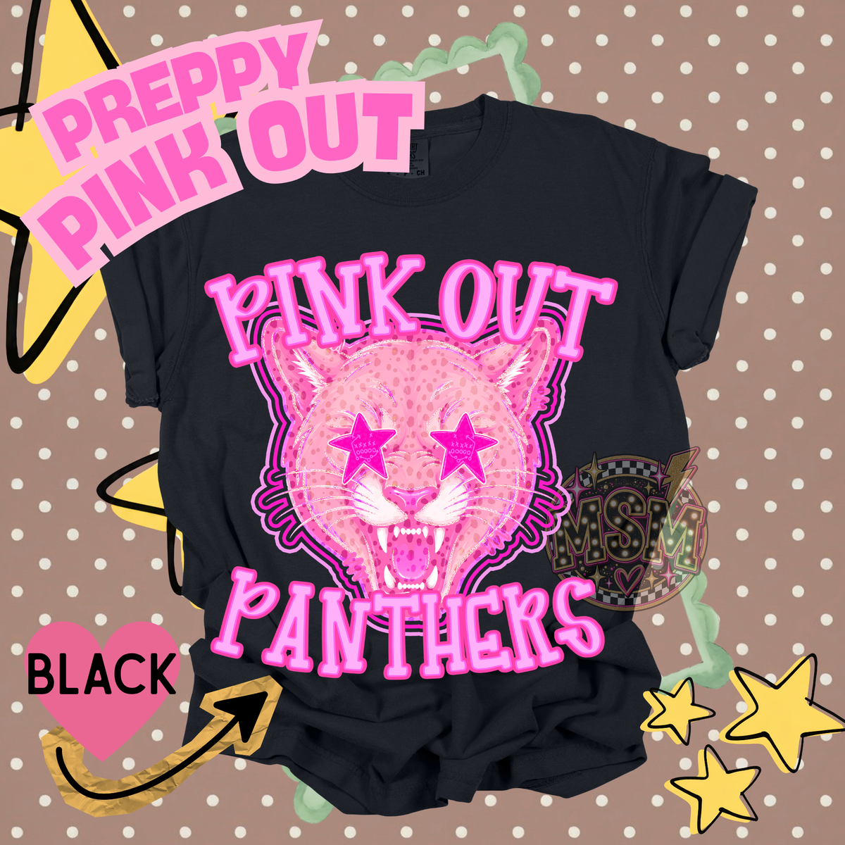Pink Out Prep Mascots - Panthers
