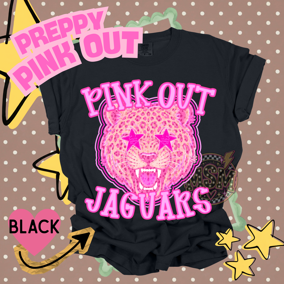 Pink Out Prep Mascots - Jaguars