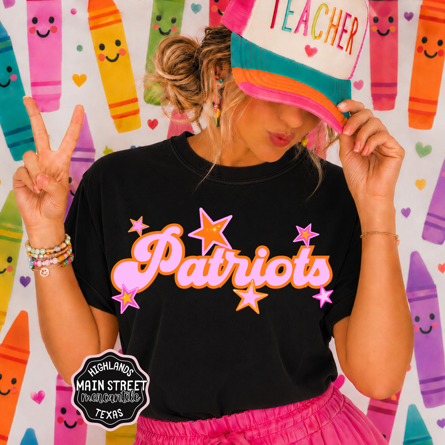 Pink Stars Patriots