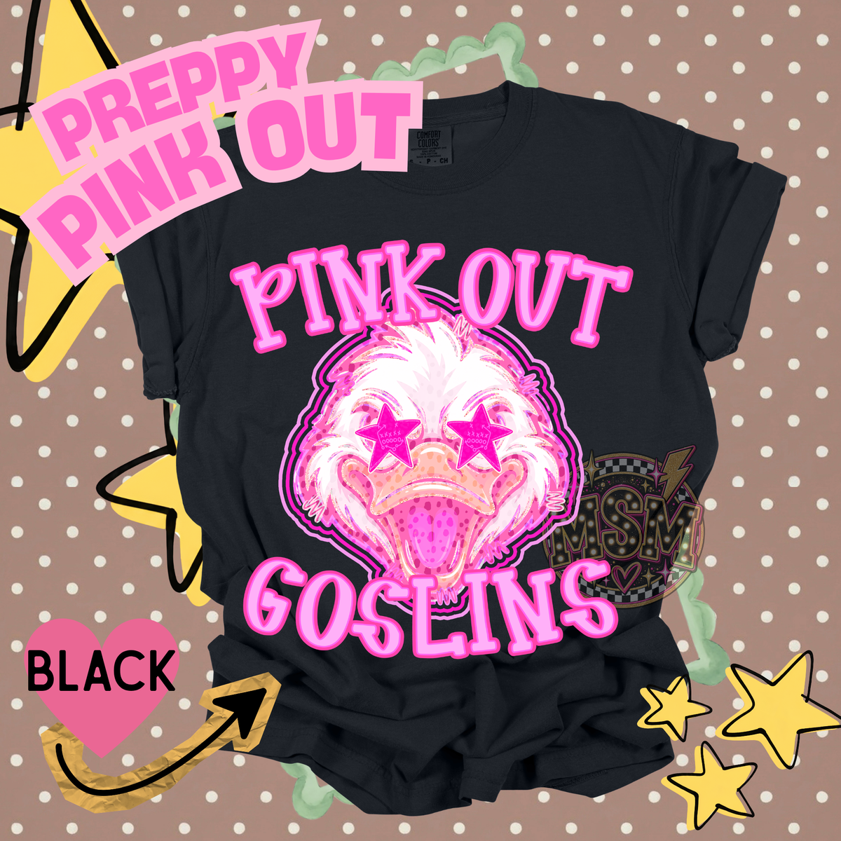 Pink Out Prep Mascots - Goslins