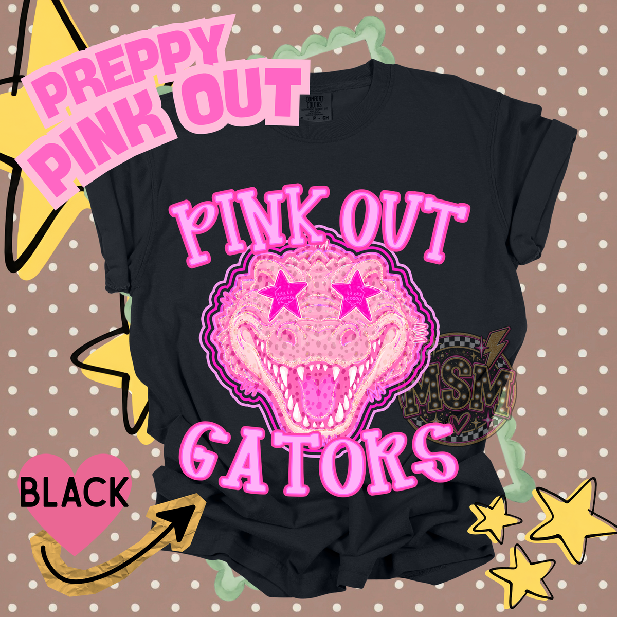 Pink Out Prep Mascots - Gators