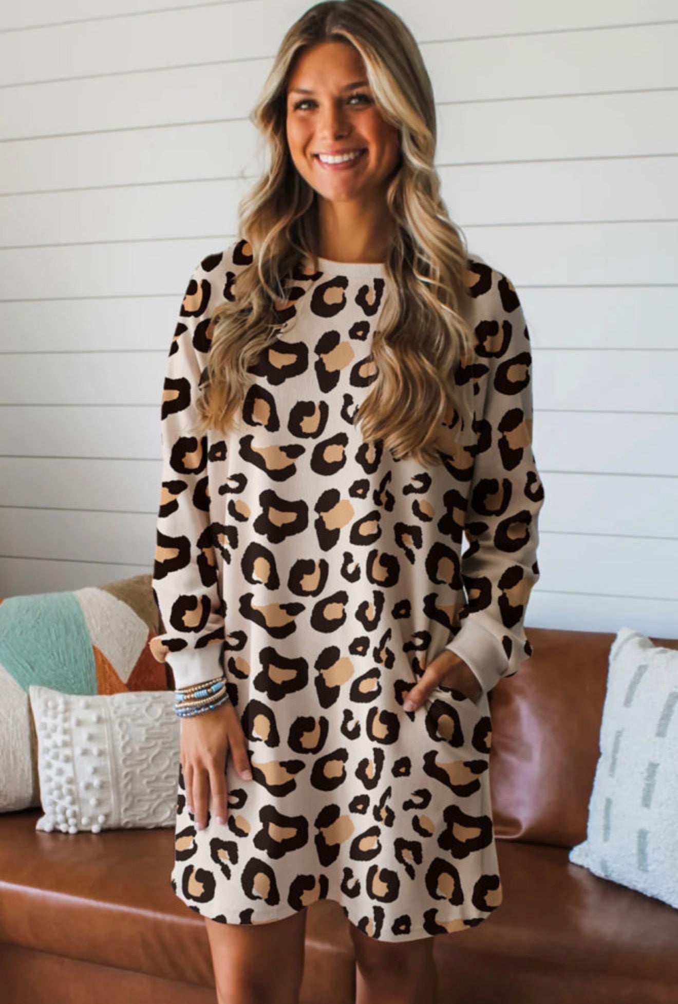 Maci Leopard Pocket Dress