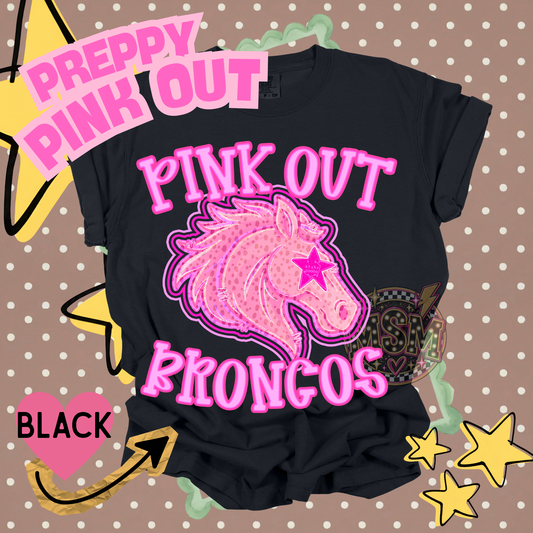 Pink Out Prep Mascots - Broncos
