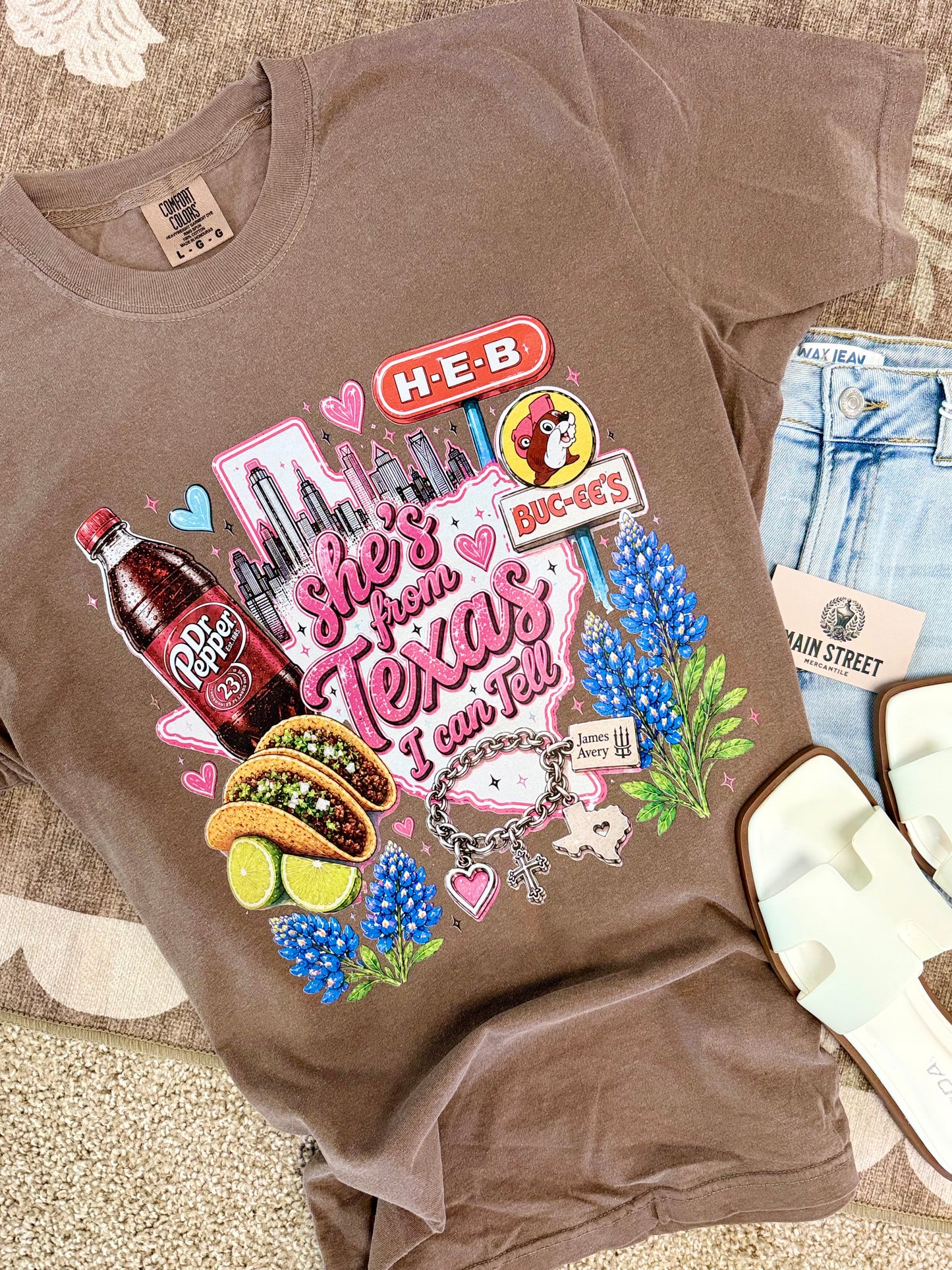 She’s From Texas - Texas Edition Dr Pepper - Comfort Colors