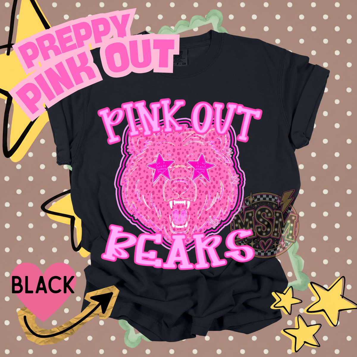 Pink Out Prep Mascots - Bears