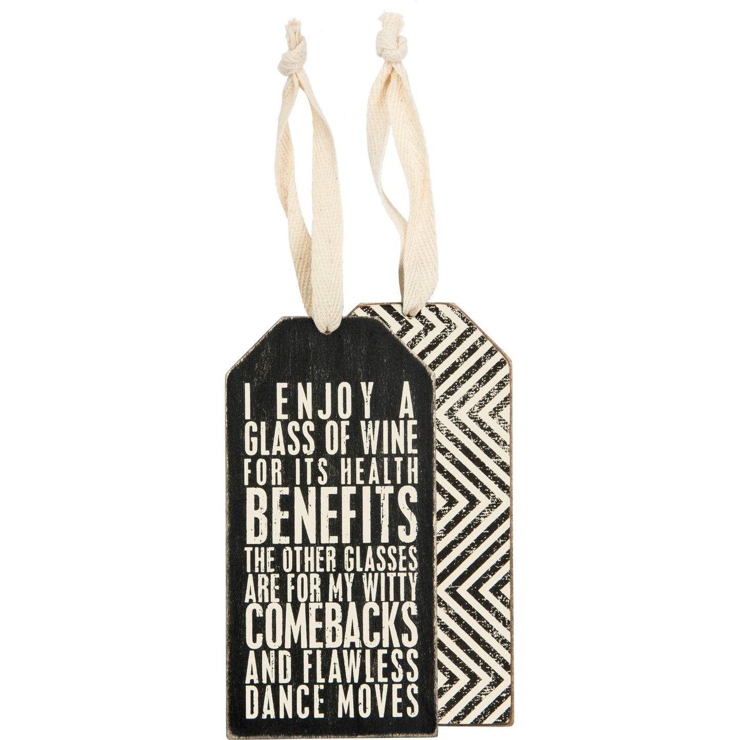 Glass Of Wine Bottle Tag