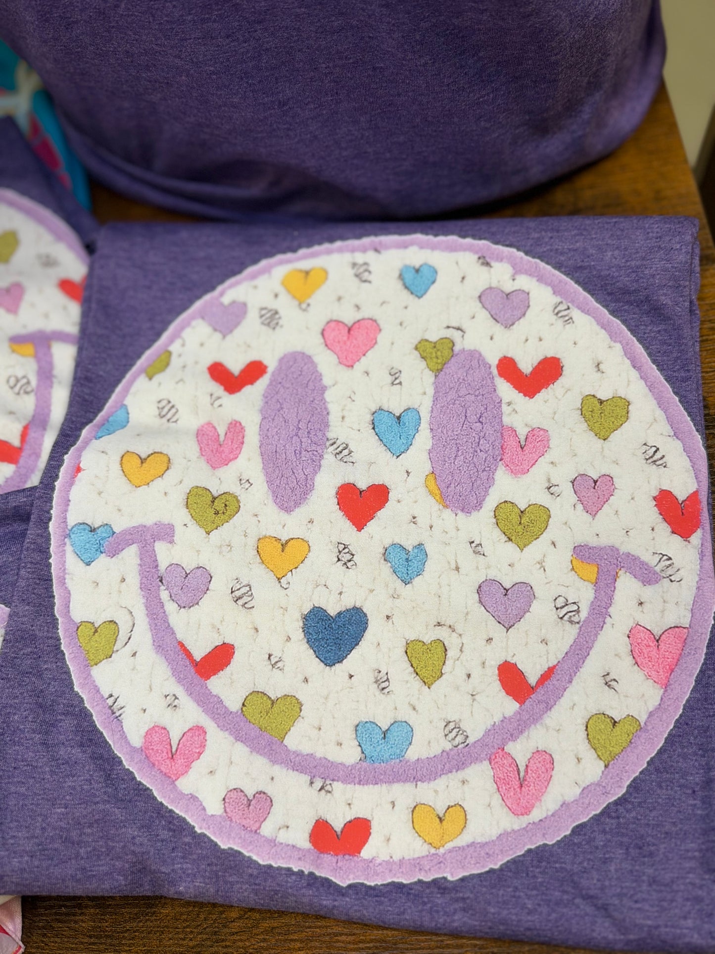 V-Day Smiley Face - Heather Purple