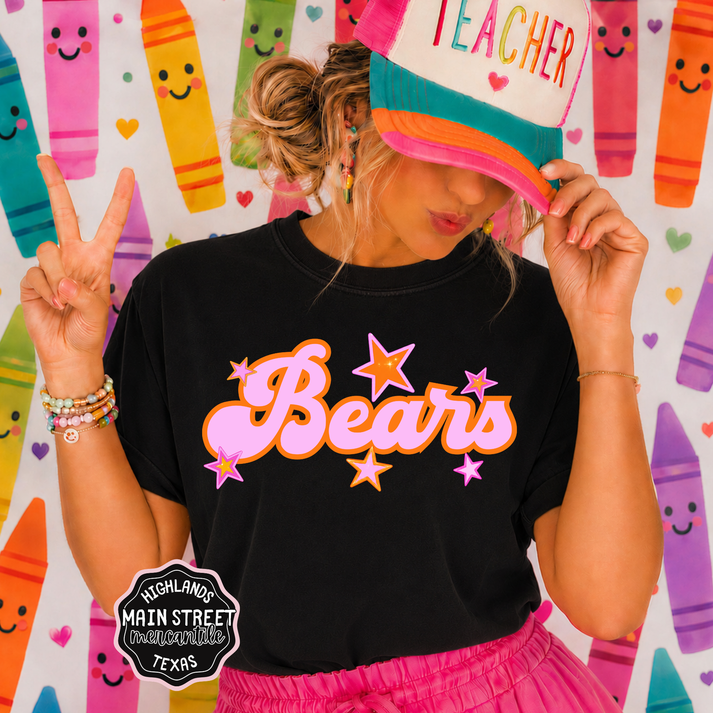 Pink Stars Bears