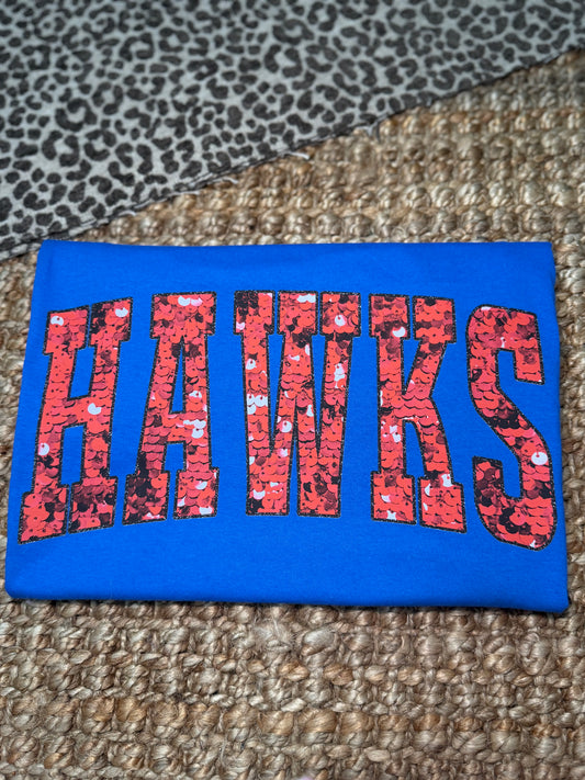 Hawks - Small Royal Tee