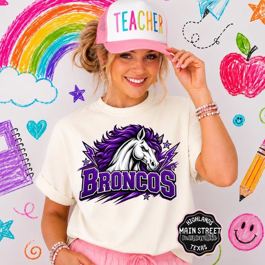 It's a Vibe Broncos Purple