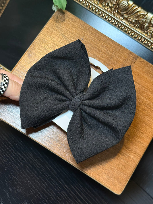 Black - Clip Bow