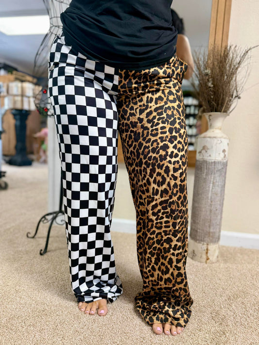 Double Trouble Split Leopard Pants