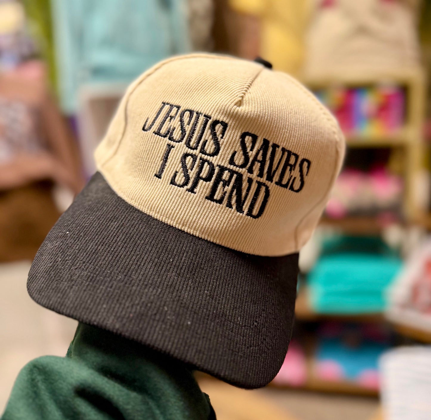 Corduroy Jesus Saves - Black Hat