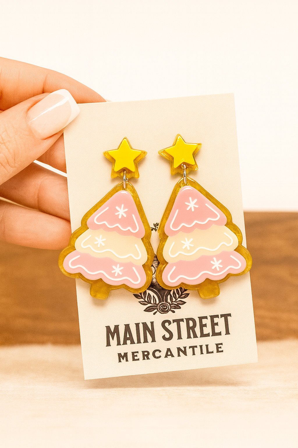 Christmas Tree Cookie Earring